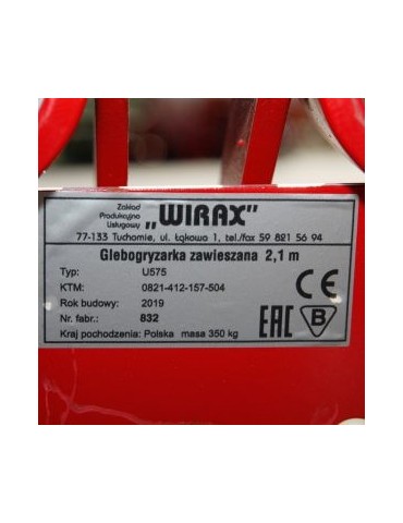 Wirax 2,1 m talajmaró – professzionális mezőgazdasági gép 2